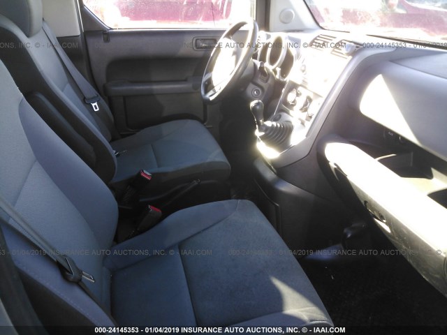 5J6YH27757L001318 - 2007 HONDA ELEMENT EX SILVER photo 5