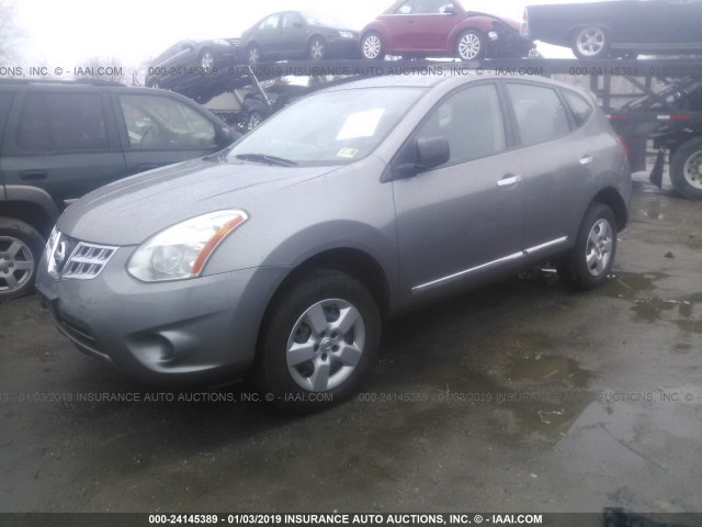 JN8AS5MV1DW635351 - 2013 NISSAN ROGUE GRAY photo 2