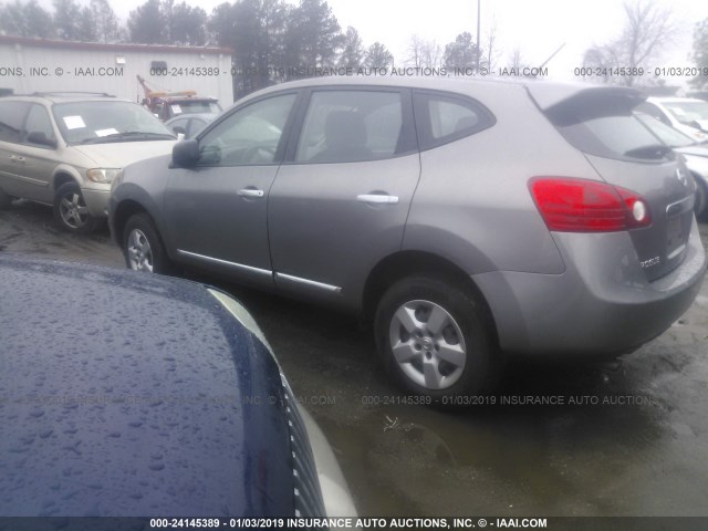 JN8AS5MV1DW635351 - 2013 NISSAN ROGUE GRAY photo 3