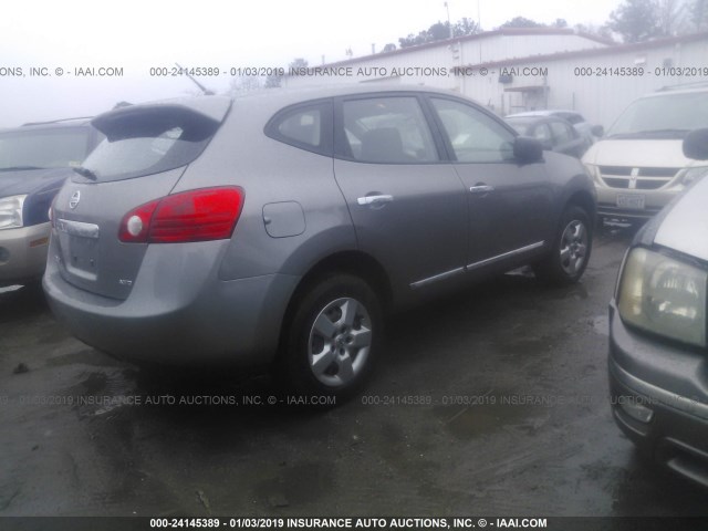 JN8AS5MV1DW635351 - 2013 NISSAN ROGUE GRAY photo 4