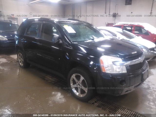 2CNDL23F076075055 - 2007 CHEVROLET EQUINOX LS BLACK photo 1