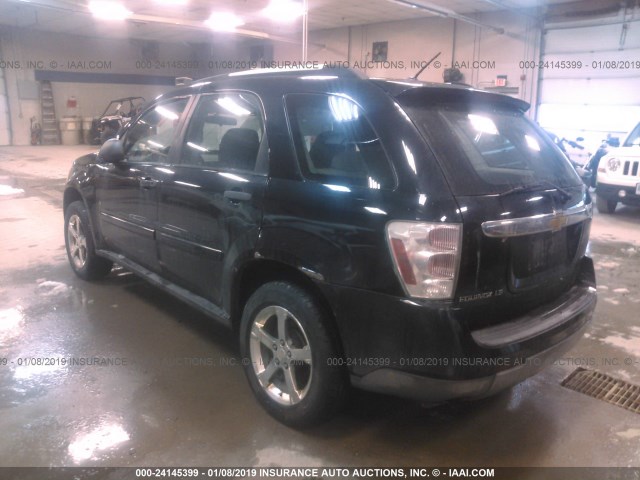 2CNDL23F076075055 - 2007 CHEVROLET EQUINOX LS BLACK photo 3