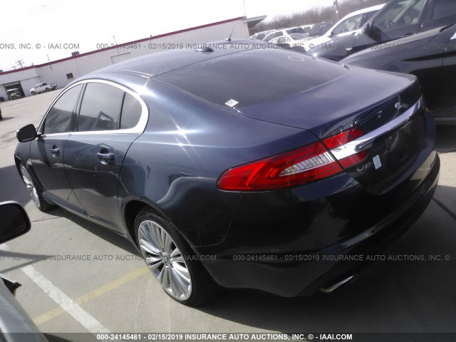 SAJWA0HB5CLS42378 - 2012 JAGUAR XF PORTFOLIO BLUE photo 3