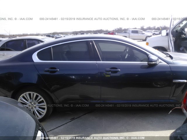 SAJWA0HB5CLS42378 - 2012 JAGUAR XF PORTFOLIO BLUE photo 6