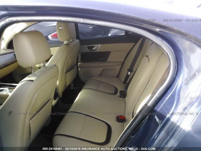 SAJWA0HB5CLS42378 - 2012 JAGUAR XF PORTFOLIO BLUE photo 8