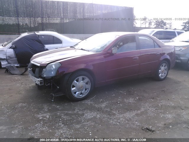 1G6DP577670107001 - 2007 CADILLAC CTS HI FEATURE V6 RED photo 2