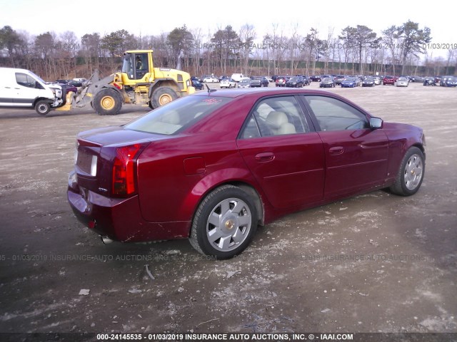 1G6DP577670107001 - 2007 CADILLAC CTS HI FEATURE V6 RED photo 4