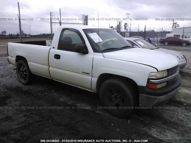 1GCEC14WXYE245842 - 2000 CHEVROLET SILVERADO C1500 WHITE photo 1