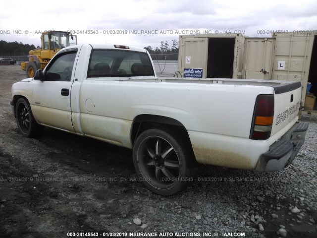 1GCEC14WXYE245842 - 2000 CHEVROLET SILVERADO C1500 WHITE photo 3