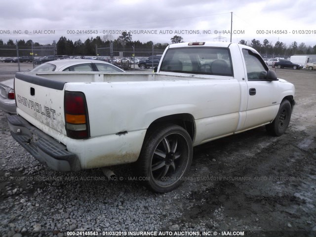 1GCEC14WXYE245842 - 2000 CHEVROLET SILVERADO C1500 WHITE photo 4