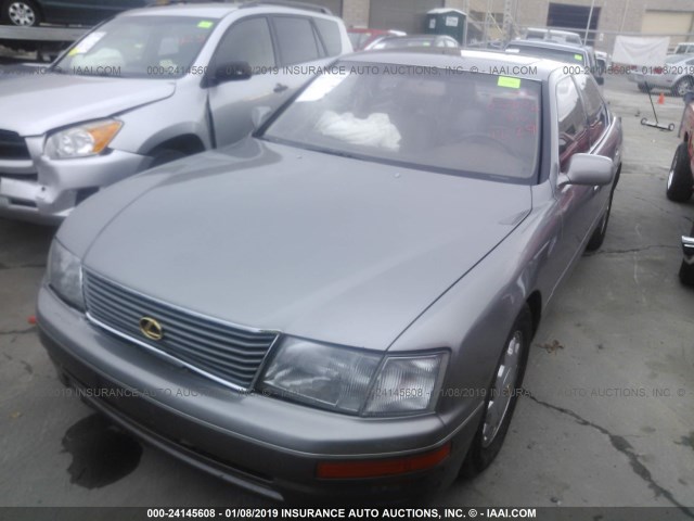 JT8BH22F5T0062026 - 1996 LEXUS LS 400 GRAY photo 2