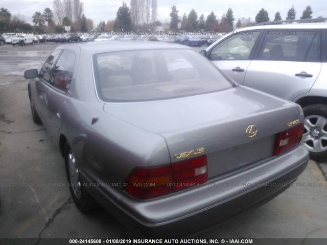 JT8BH22F5T0062026 - 1996 LEXUS LS 400 GRAY photo 3