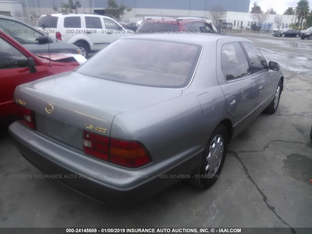 JT8BH22F5T0062026 - 1996 LEXUS LS 400 GRAY photo 4