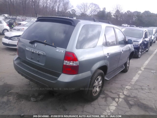 2HNYD186X1H525306 - 2001 ACURA MDX TOURING GRAY photo 4