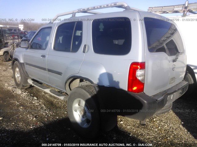 5N1ED28T13C684009 - 2003 NISSAN XTERRA XE/SE SILVER photo 3