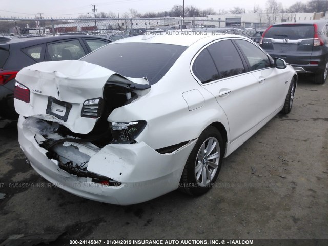 WBA5A7C54ED618700 - 2014 BMW 528 XI WHITE photo 4