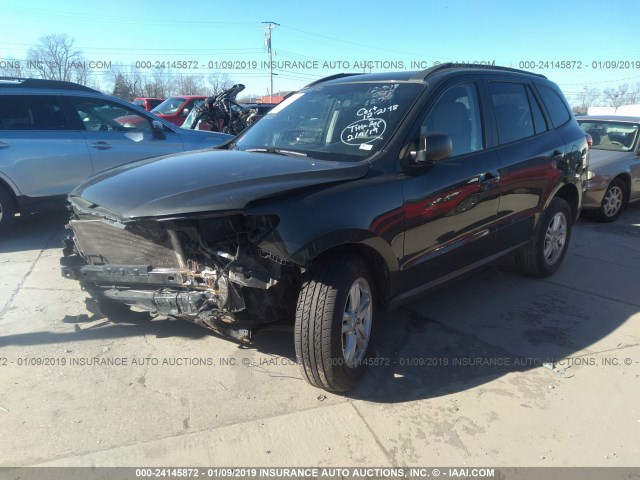 5NMSG3AB4AH378684 - 2010 HYUNDAI SANTA FE GLS GRAY photo 2