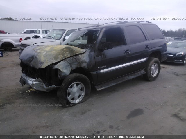 1GKEK13T75J218776 - 2005 GMC YUKON GRAY photo 2