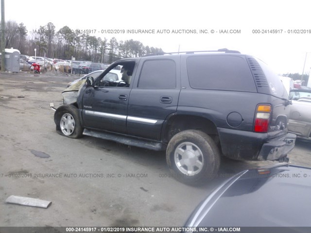 1GKEK13T75J218776 - 2005 GMC YUKON GRAY photo 3