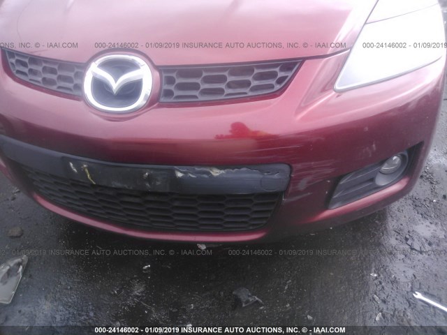 JM3ER29L170148101 - 2007 MAZDA CX-7 RED photo 6