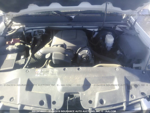 1GTR1VE04DZ162239 - 2013 GMC SIERRA C1500 SLE WHITE photo 10