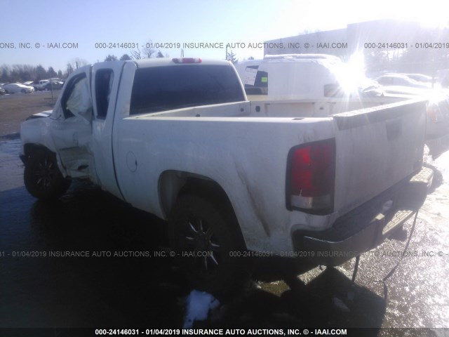 1GTR1VE04DZ162239 - 2013 GMC SIERRA C1500 SLE WHITE photo 3