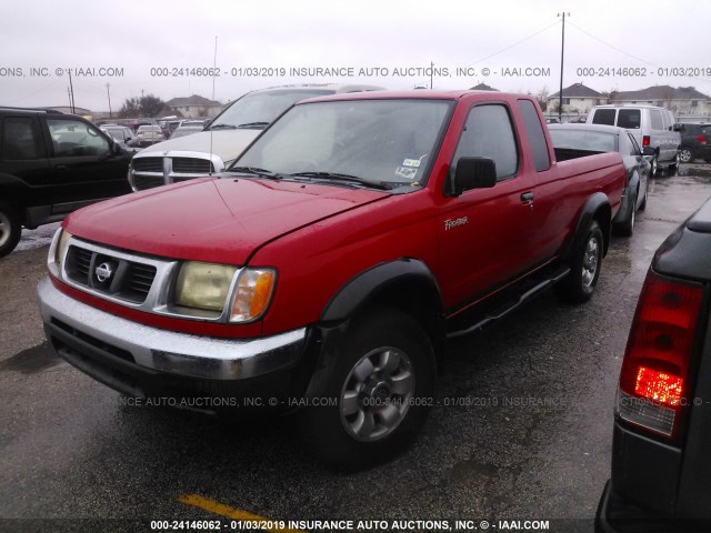 1N6ED26T9YC303633 - 2000 NISSAN FRONTIER KING CAB XE/KING CAB SE RED photo 2