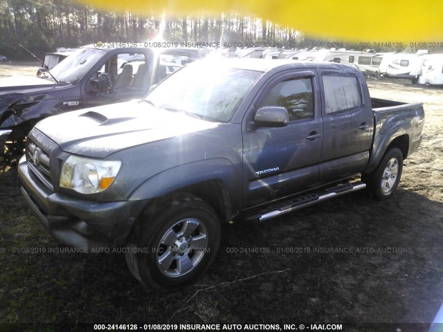 3TMLU4ENXAM055454 - 2010 TOYOTA TACOMA DOUBLE CAB 灰色 照片 2