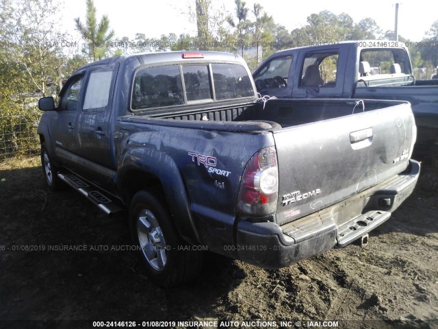 3TMLU4ENXAM055454 - 2010 TOYOTA TACOMA DOUBLE CAB 灰色 照片 3