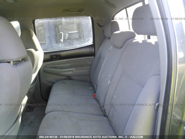 3TMLU4ENXAM055454 - 2010 TOYOTA TACOMA DOUBLE CAB 灰色 照片 8
