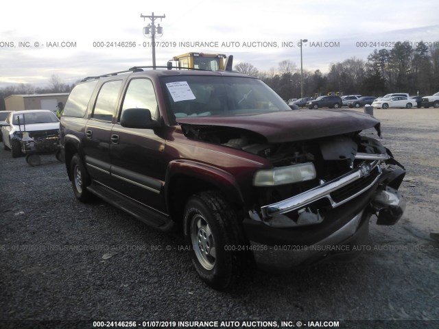 1GNEC16ZX2J339667 - 2002 CHEVROLET SUBURBAN C1500 RED photo 1