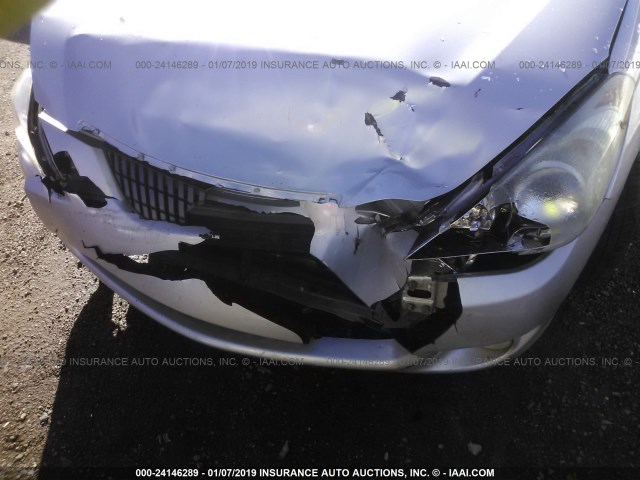 4T1FA38P44U025133 - 2004 TOYOTA CAMRY SOLARA SE/SLE SILVER photo 6