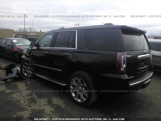 1GKS2CKJ6GR263775 - 2016 GMC YUKON DENALI BLACK photo 3