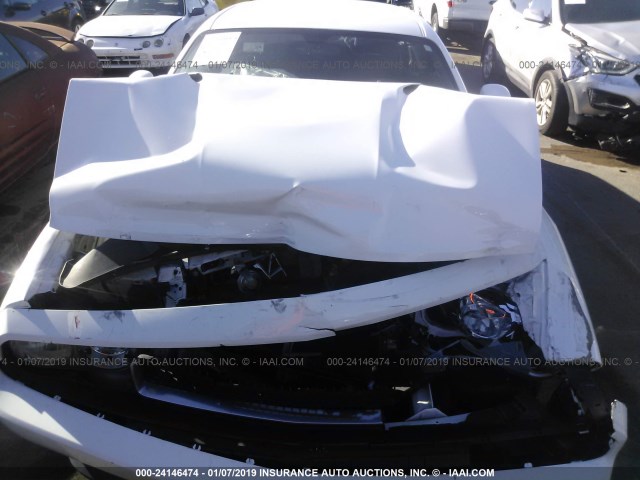 2C3CDYAG5DH692564 - 2013 DODGE CHALLENGER SXT WHITE photo 10