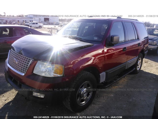 1FMPU16L44LB68377 - 2004 FORD EXPEDITION XLT RED photo 2