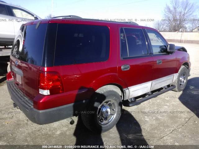 1FMPU16L44LB68377 - 2004 FORD EXPEDITION XLT RED photo 4