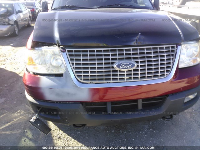 1FMPU16L44LB68377 - 2004 FORD EXPEDITION XLT RED photo 6
