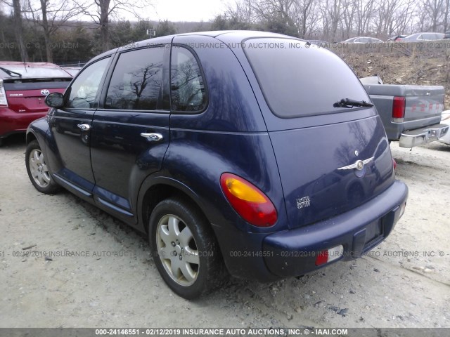 3C8FY68B75T642266 - 2005 CHRYSLER PT CRUISER LIMITED BLUE photo 3