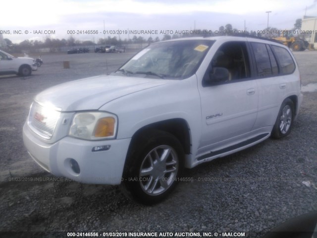 1GKES63M162279848 - 2006 GMC ENVOY DENALI WHITE photo 2