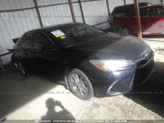 4T1BF1FK3FU090344 - 2015 TOYOTA CAMRY LE/XLE/SE/XSE BLACK photo 1