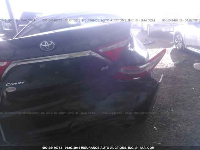 4T1BF1FK3FU090344 - 2015 TOYOTA CAMRY LE/XLE/SE/XSE BLACK photo 6