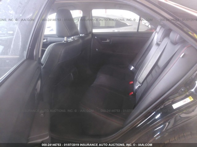 4T1BF1FK3FU090344 - 2015 TOYOTA CAMRY LE/XLE/SE/XSE BLACK photo 8