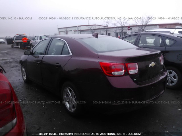 1G11C5SL8FF129800 - 2015 CHEVROLET MALIBU 1LT წითელი ფოტო 3