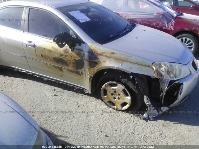 1G2ZF58B574162433 - 2007 PONTIAC G6 VALUE LEADER/BASE SILVER photo 6