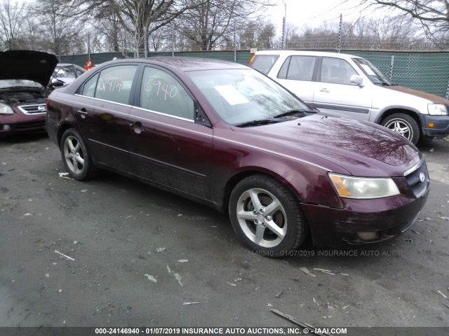 5NPEU46F97H192982 - 2007 HYUNDAI SONATA SE/LIMITED MAROON photo 1