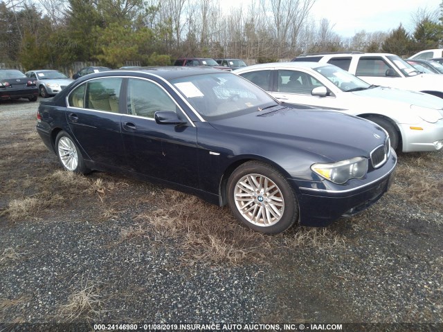 WBAGN634X3DR15594 - 2003 BMW 745 LI BLUE photo 1