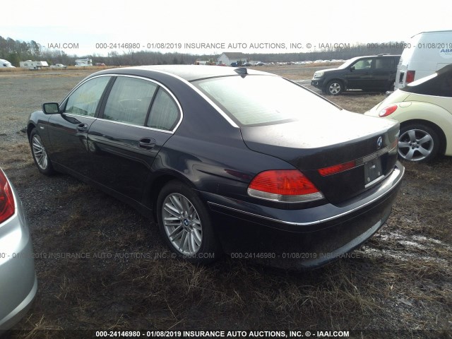 WBAGN634X3DR15594 - 2003 BMW 745 LI BLUE photo 3