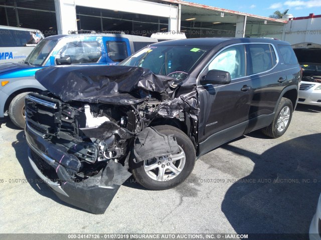 1GKKNKLA7JZ234938 - 2018 GMC ACADIA SLE GRAY photo 2