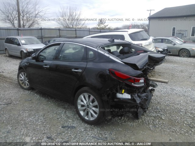 5XXGT4L33JG247967 - 2018 KIA OPTIMA LX/S BLACK photo 3