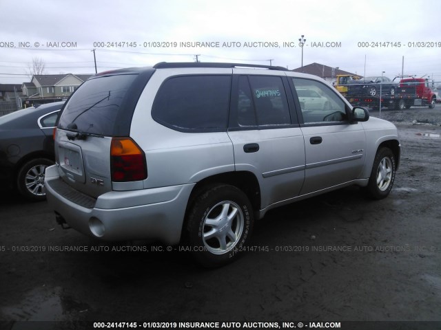 1GKDT13S462204846 - 2006 GMC ENVOY SILVER photo 4